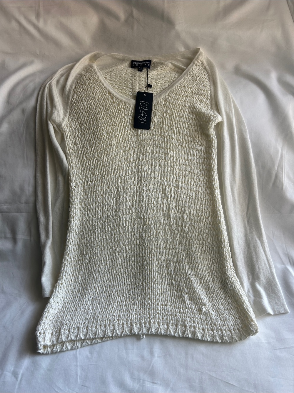 Emporio Armani Knit Long Sleeve Sweater Top